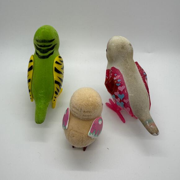 Little Live Pets Interactive Pet Birds Lot of 3 Parakeet Talking Parrots & Chick - Picture 2 of 7